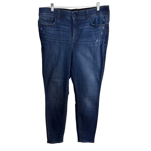 Torrid Bombshell Skinny Jeans 20W Super Soft Mesh Tummy Control Elastic Waist - Picture 1 of 10